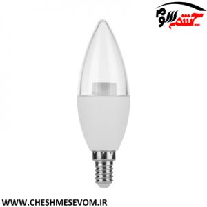 لامپ شمعی ساده شفاف 6 وات SL - NCC